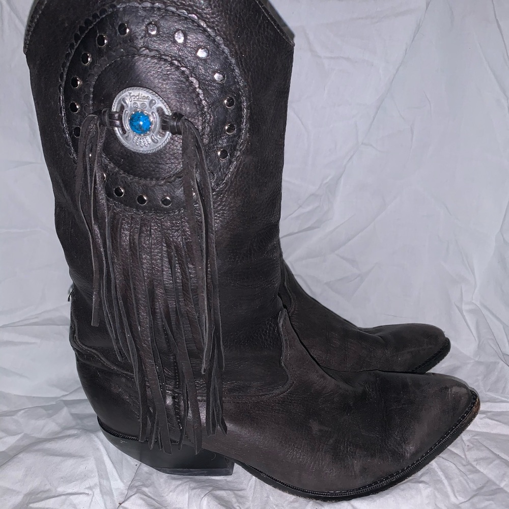 Zodiac Black cowboy boots